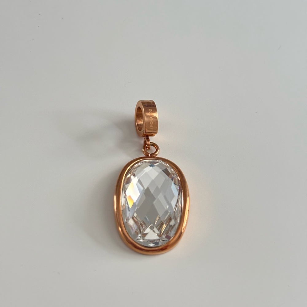 Rose Gold and Silver Pendant Necklace